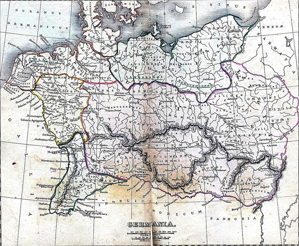 tacitus map ancient germania