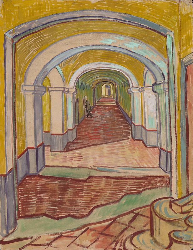 van gogh painting corridor asylum