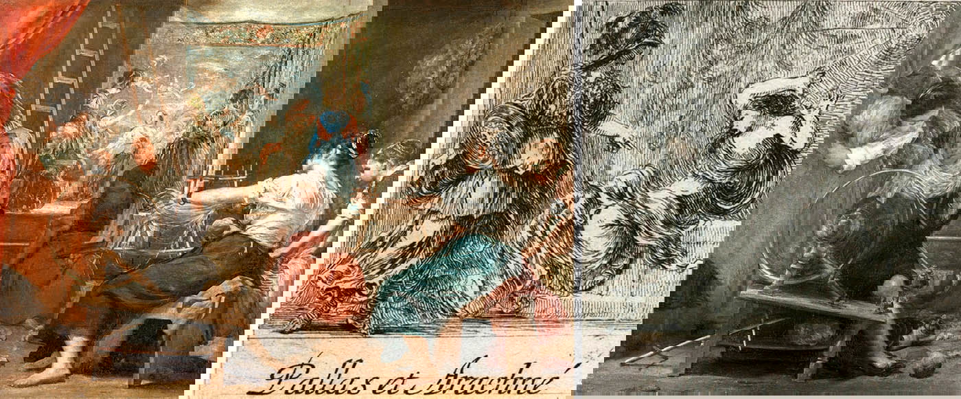 velasquez spinners fable arachne pallas illustration