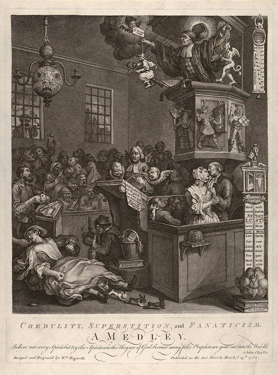 william hogarth credulity superstition fanaticism english rococo engraving