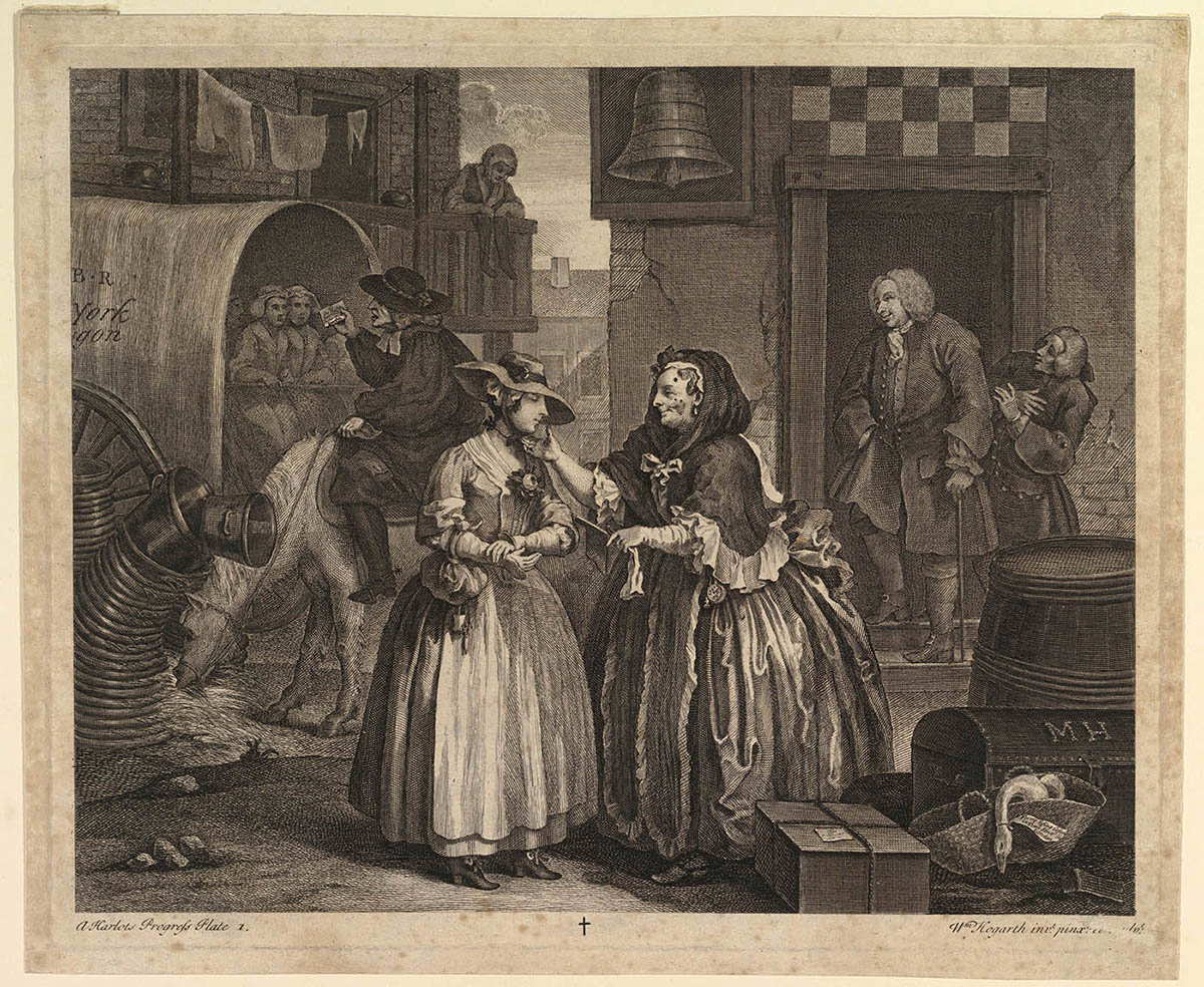 william hogarth harlots progress one english rococo engraving