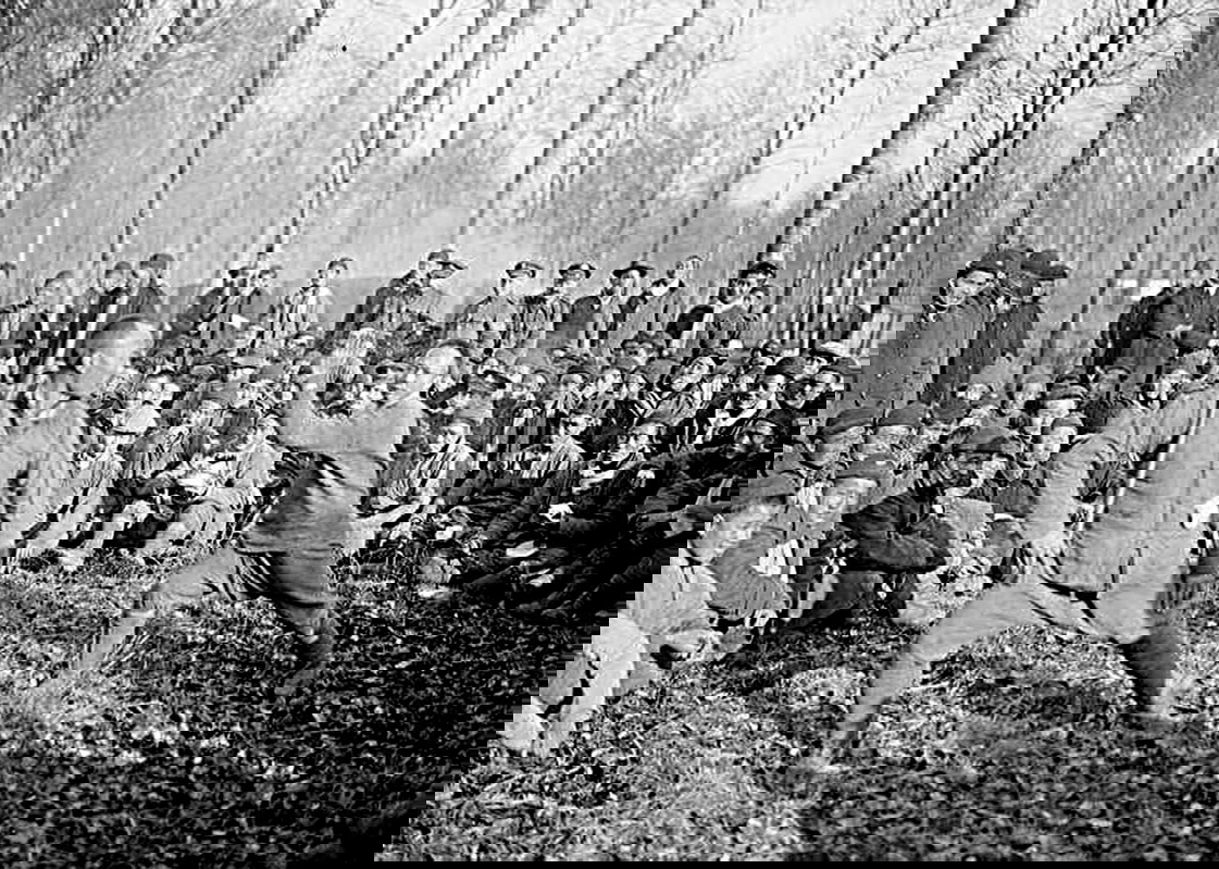 wwi chinese laborers martial arts photograph