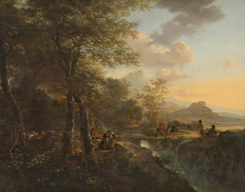 17th century art jan both italian landscape draughtsman