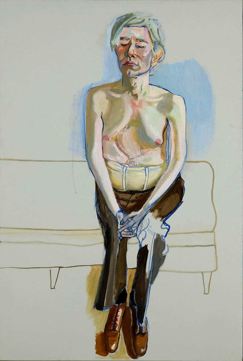 Alice Neel Andy Warhol painting