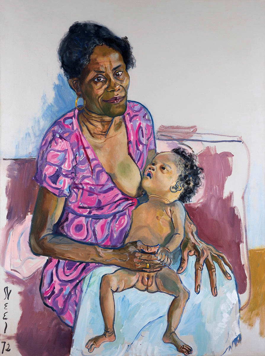 Alice Neel Carmen Judy painting