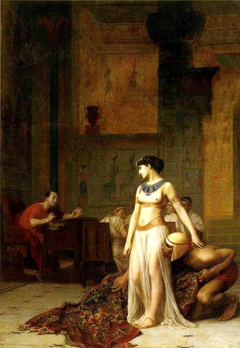 Cleopatra and caesar jean leone gerome painting