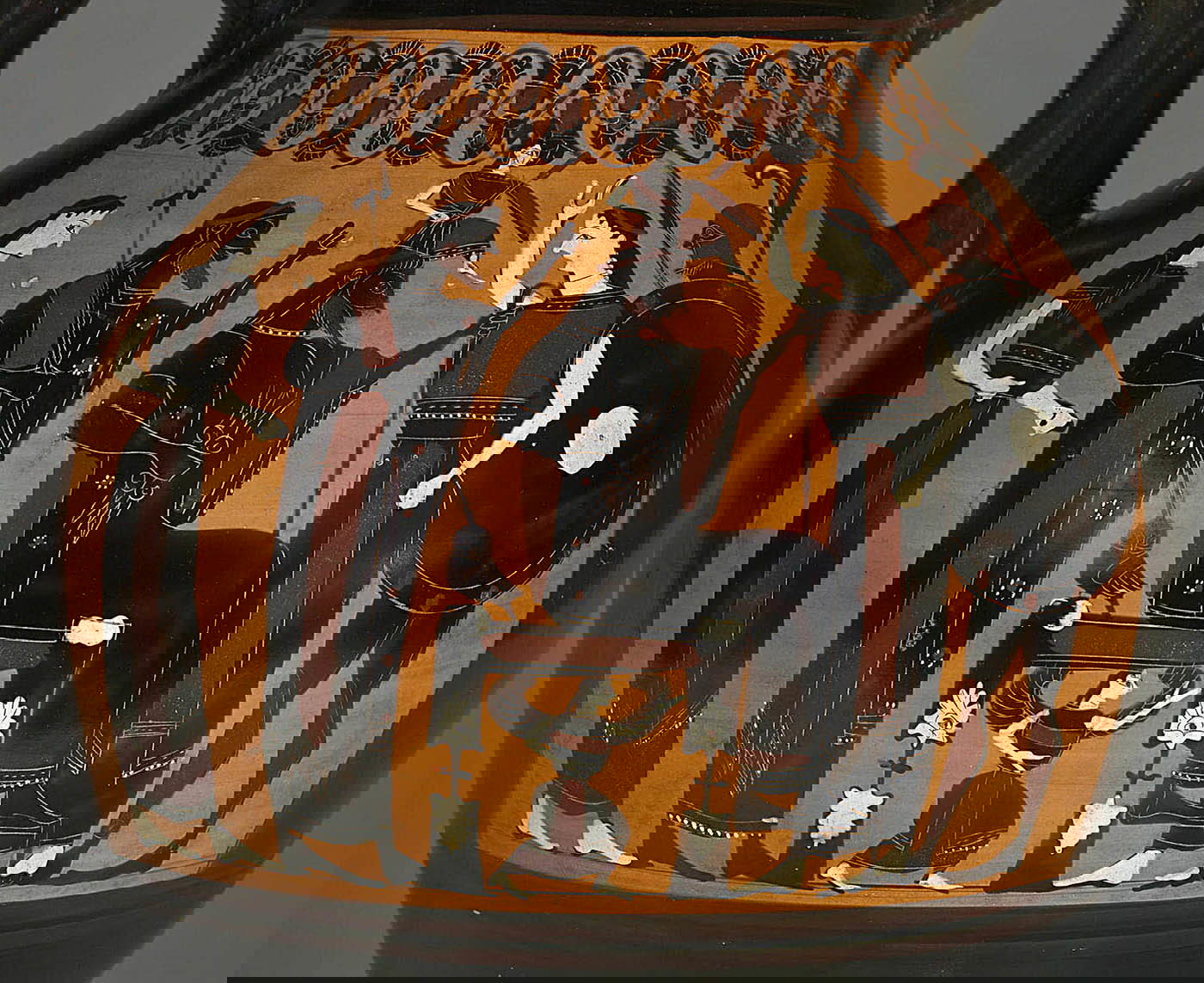 Amphora showing the birth of Athena, 550-540 BCE. Source: Louvre, Paris