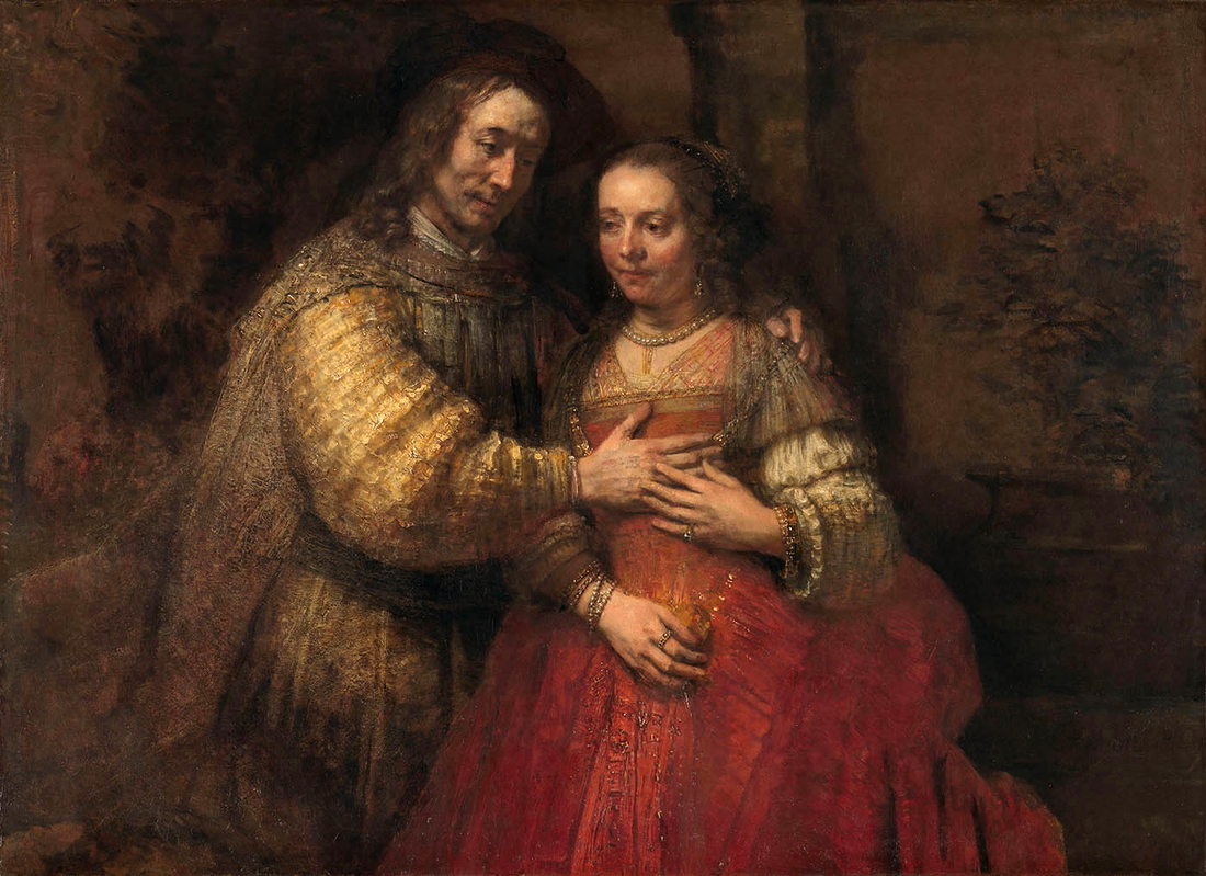 baroque painter rembrandt isaac rebecca painting