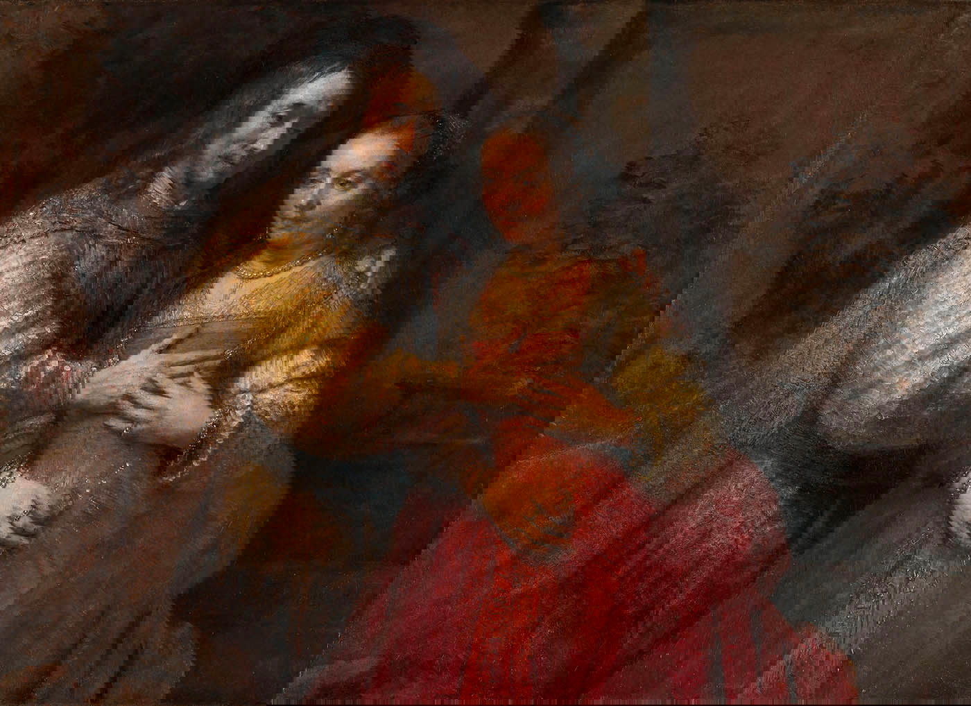 baroque painter rembrandt isaac rebecca painting