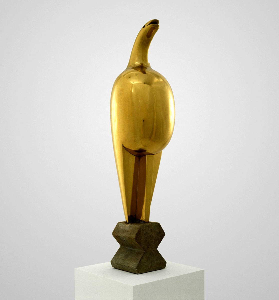 constantin brancusi maiastra brass limestone base sculpture 1912