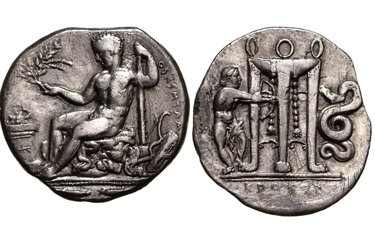 croton oracle of delphi foundation greek coin