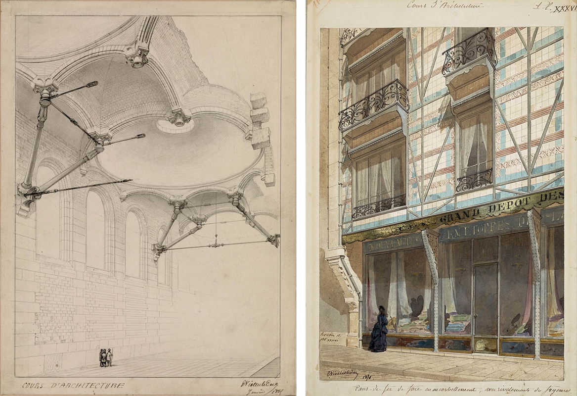 eugene viollet iron frame maintenane drawings