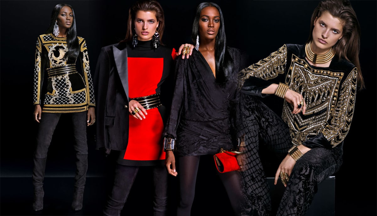 fashion collaborations hm balmain collection lookbook 2015