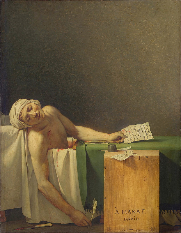 french revolution david death marat