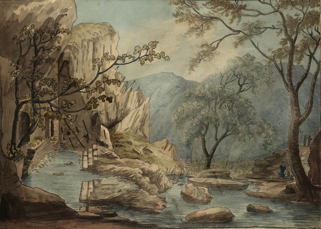 gell castalian spring pythia delphi painting