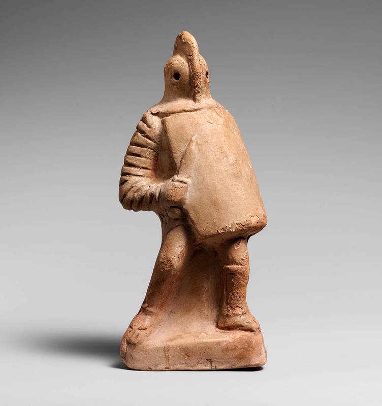 gladiators terracottta statue