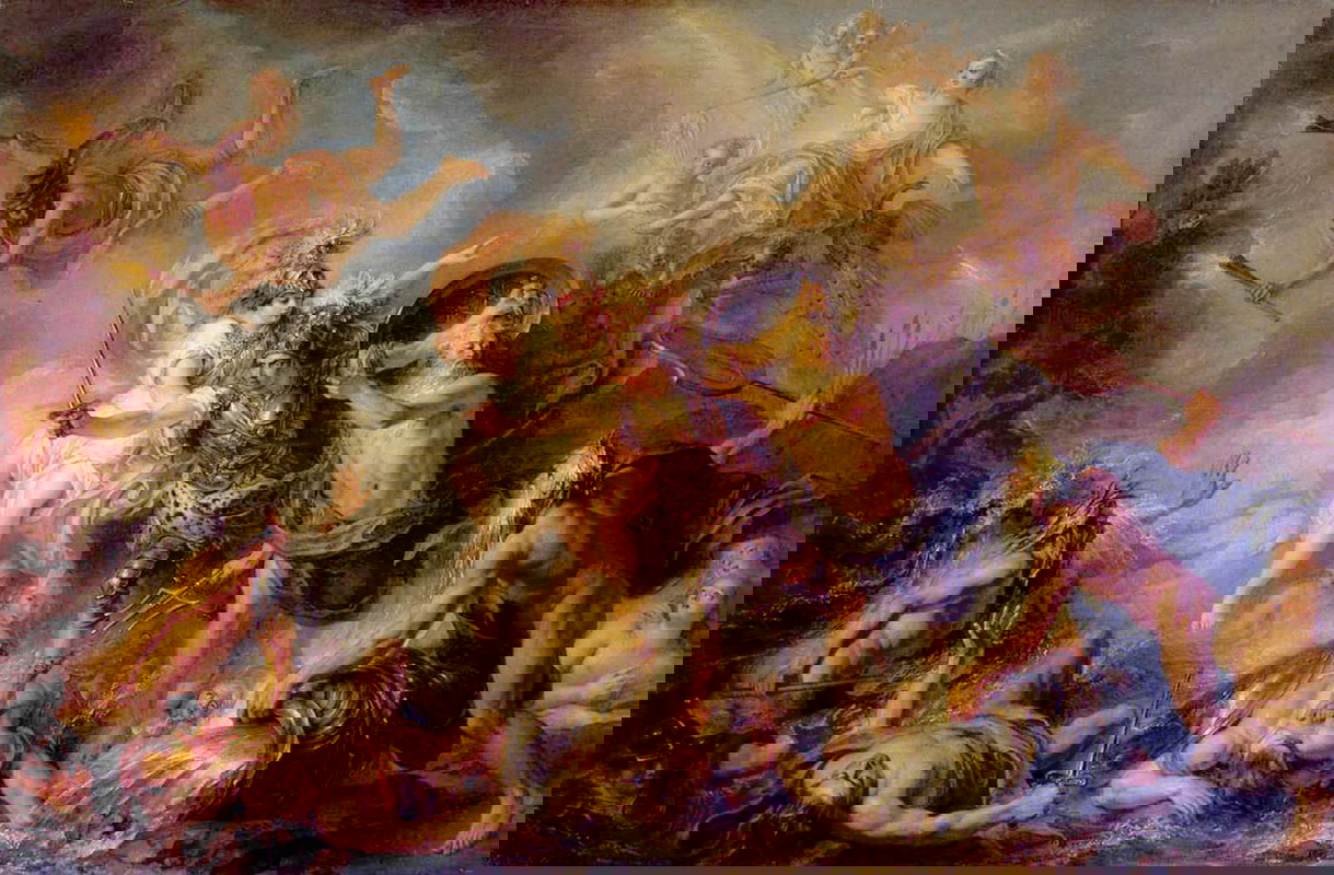 greek heroes charles antoine coypel fury of achilles
