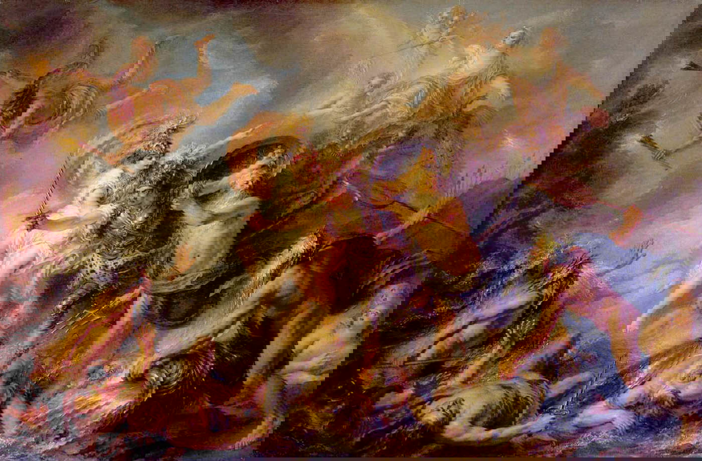 greek heroes charles antoine coypel fury of achilles
