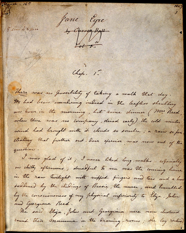 jane eyre manuscript