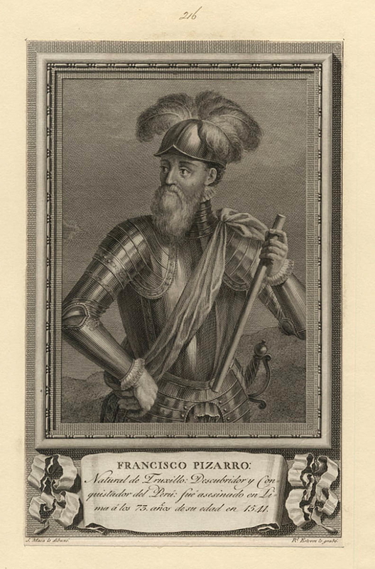 jose maea francisco pizarro engraving