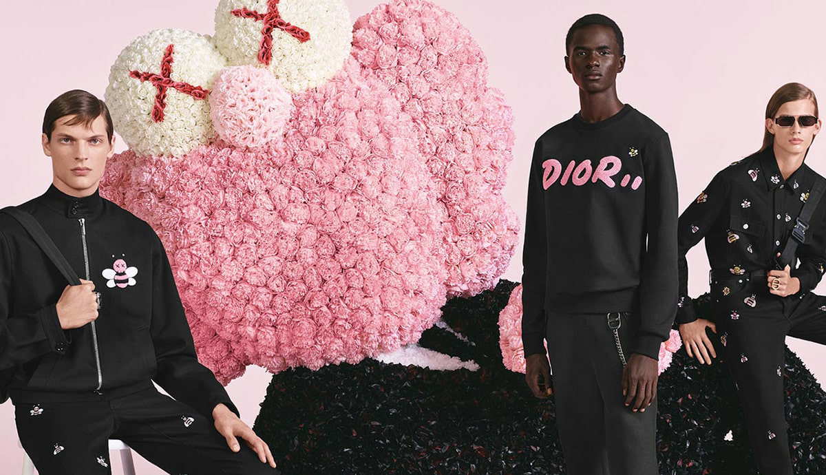 kaws dior menswear spring summer 2019 campaign ad