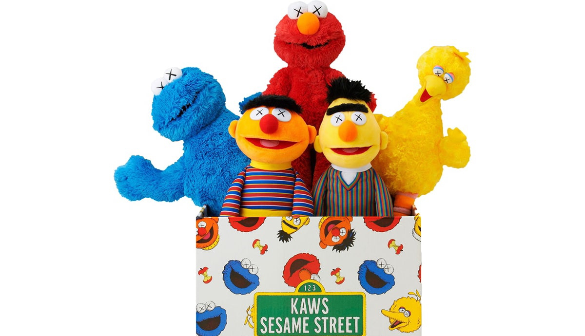 kaws uniqlo sesame street plush toys 2018 stockx