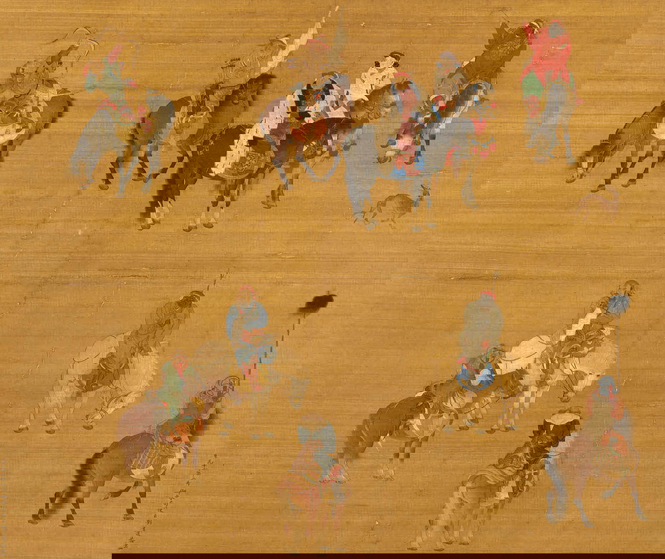 liu guandao kublai khan hunting scroll