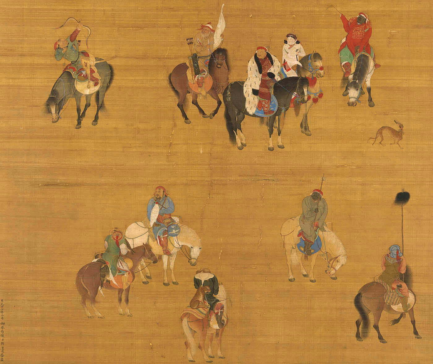 liu guandao kublai khan hunting scroll