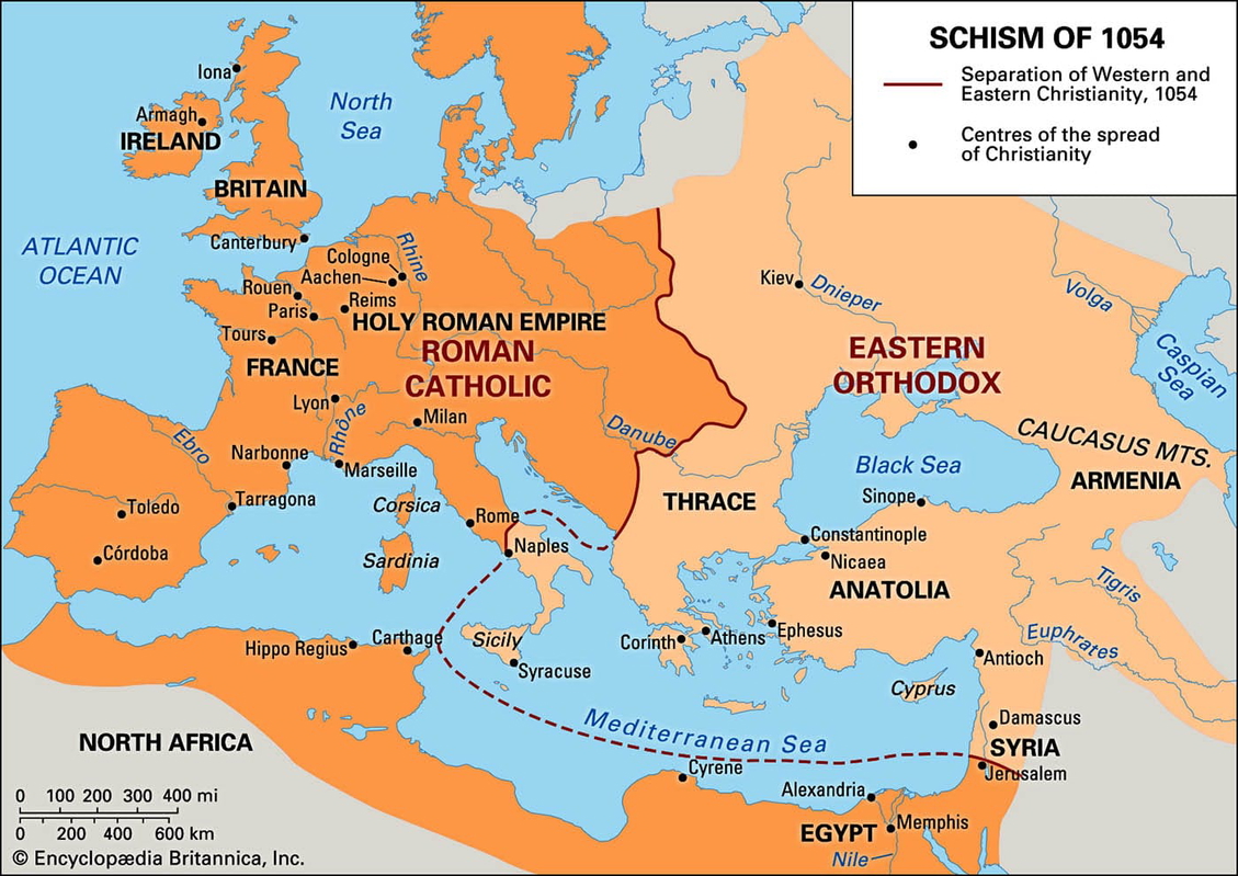map great schism