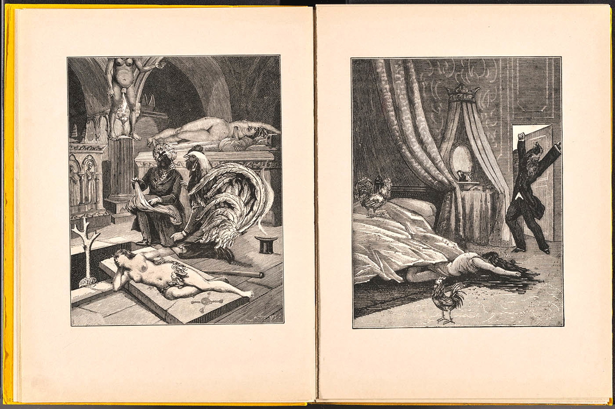 max ernst the roosters laugh collage
