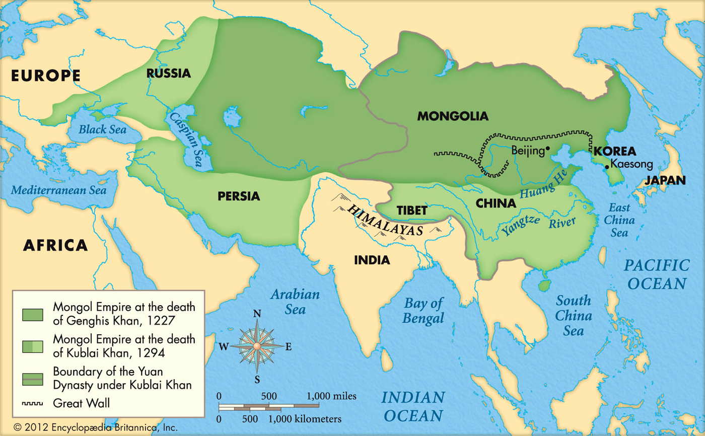 mongol empire map