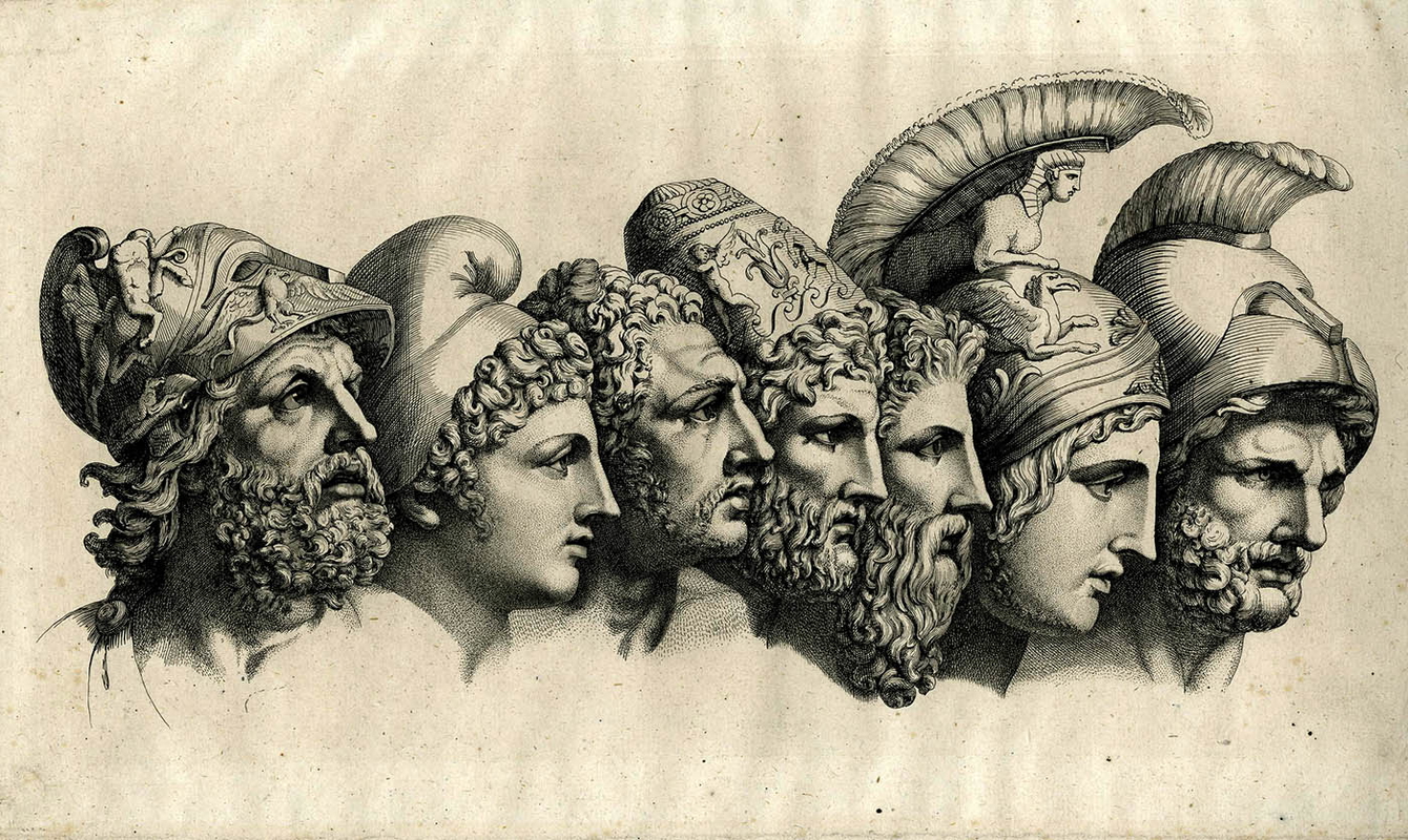 print heroes homer iliad