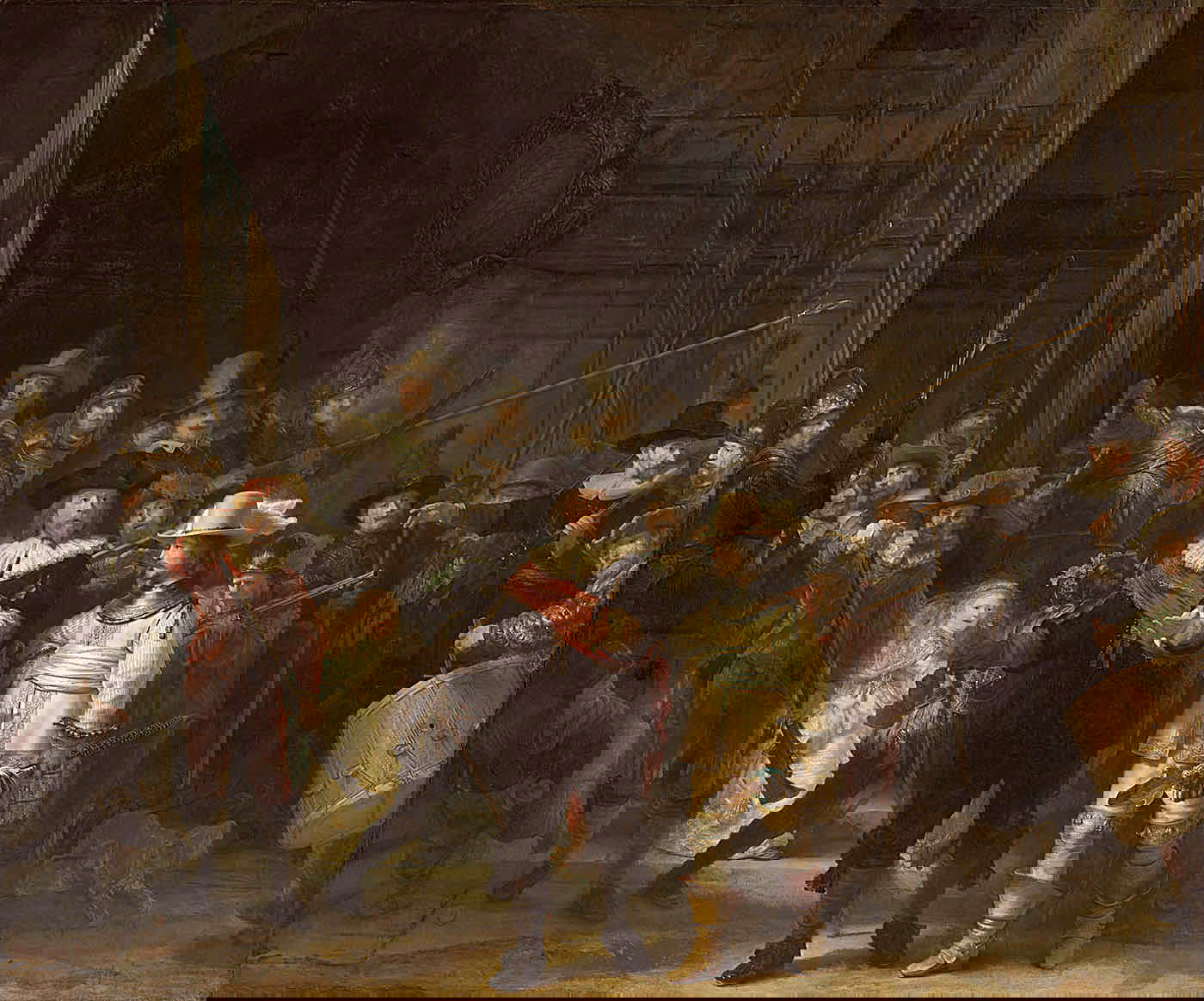 rembrandt baroque painter night watch painting