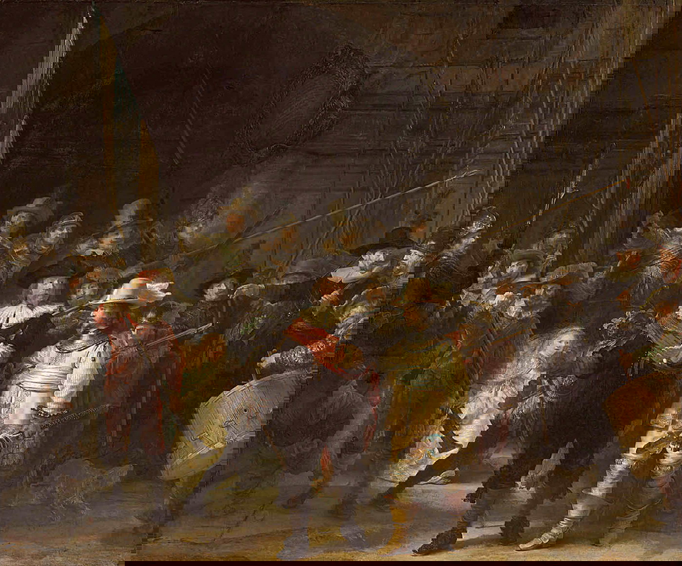 rembrandt baroque painter night watch painting