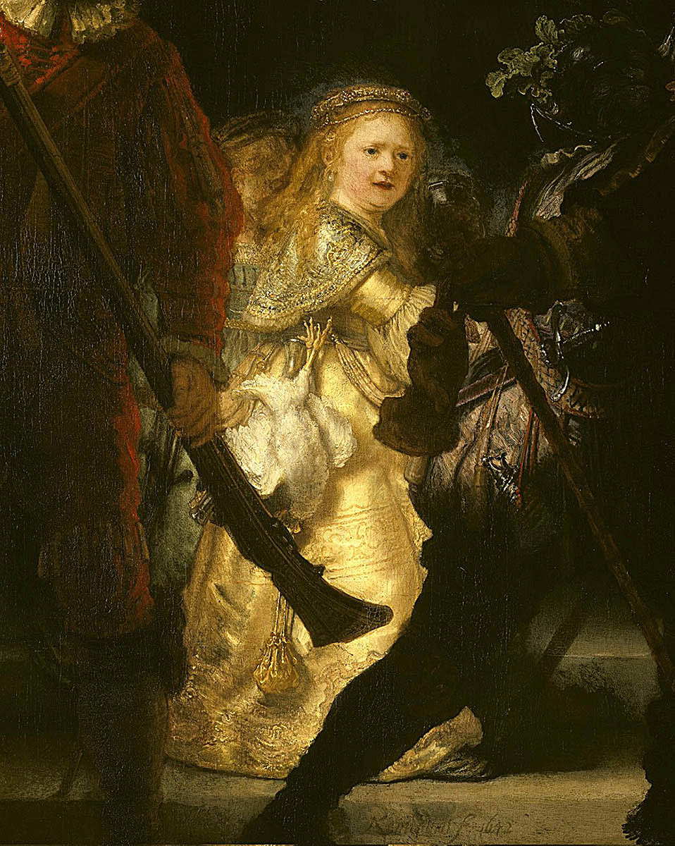 rembrandt golden girl detail