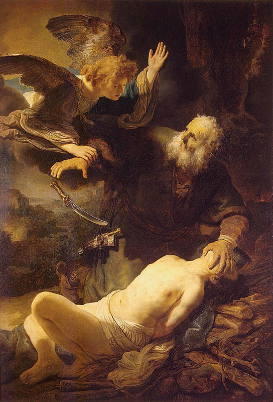 rembrandt sacrifice isaac painting