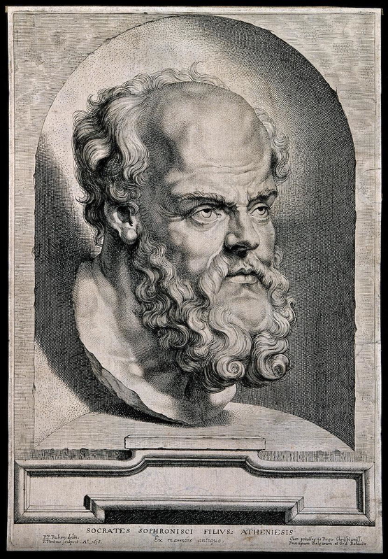 rubens pontius socrates portrait line engraving