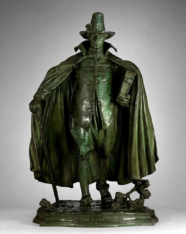 saint gardens puritan witch hunts bronze