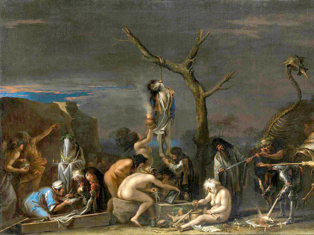 salvator rosa witches european witch hunts painting