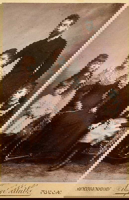 schiele family adolf marie sisters photograph