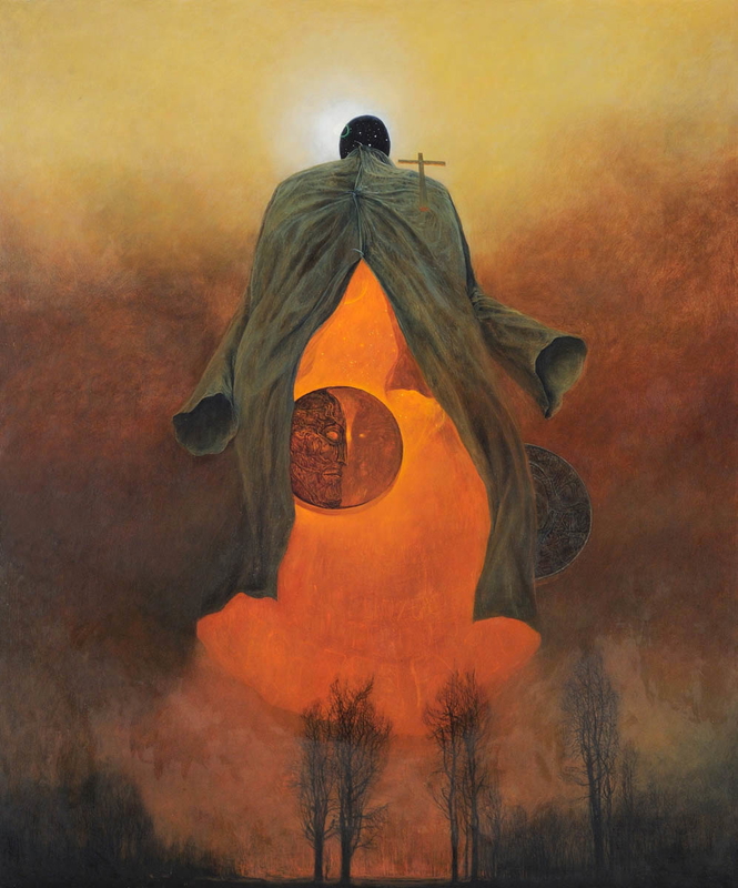 surrealist painter zdislav beksinski 1976