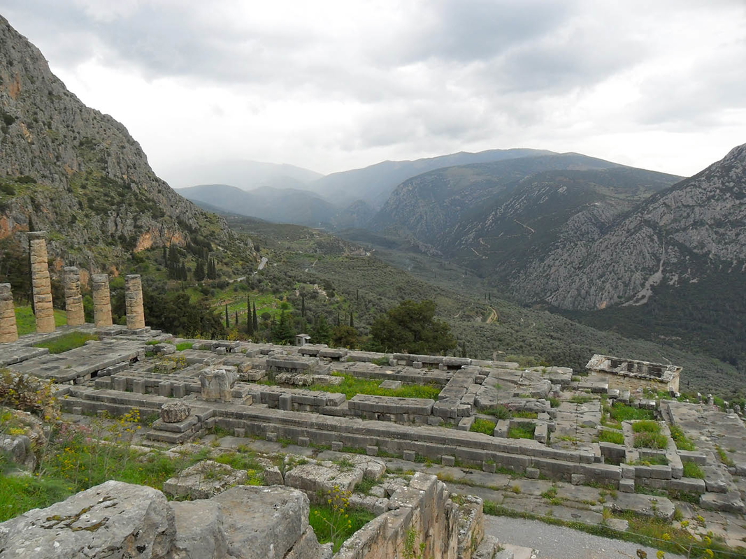 temple apollo oracle of delphi photo