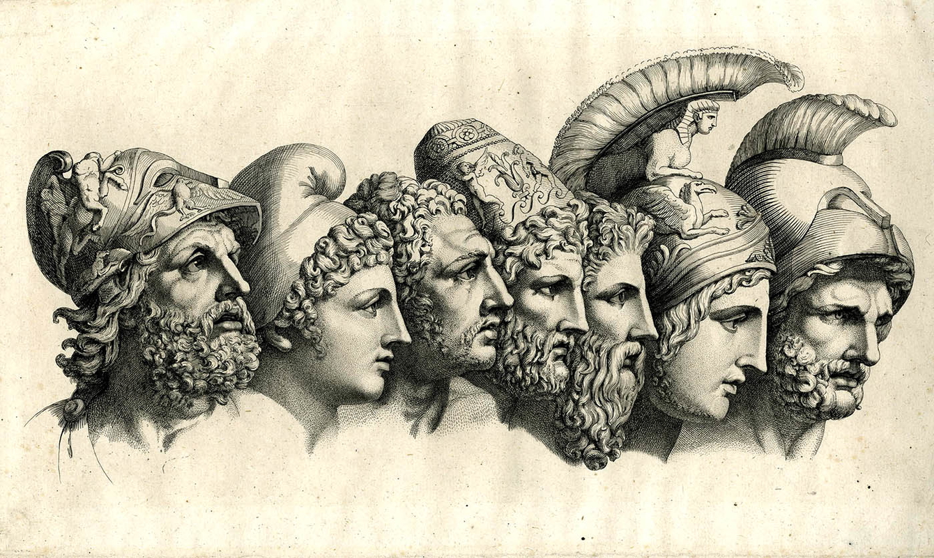 tischbein seven heads of heroes trojan war