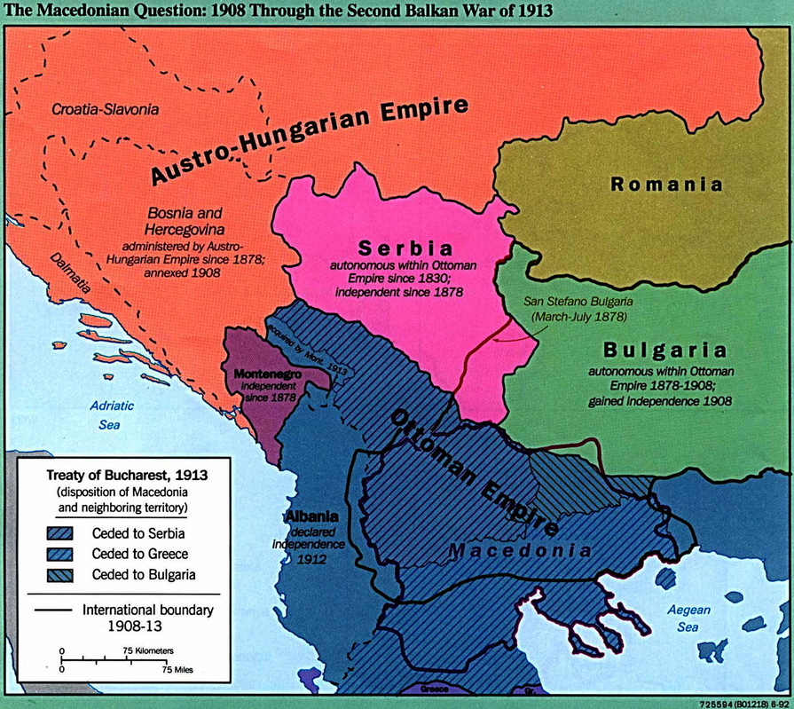 treaty of bucharest sick man of europe