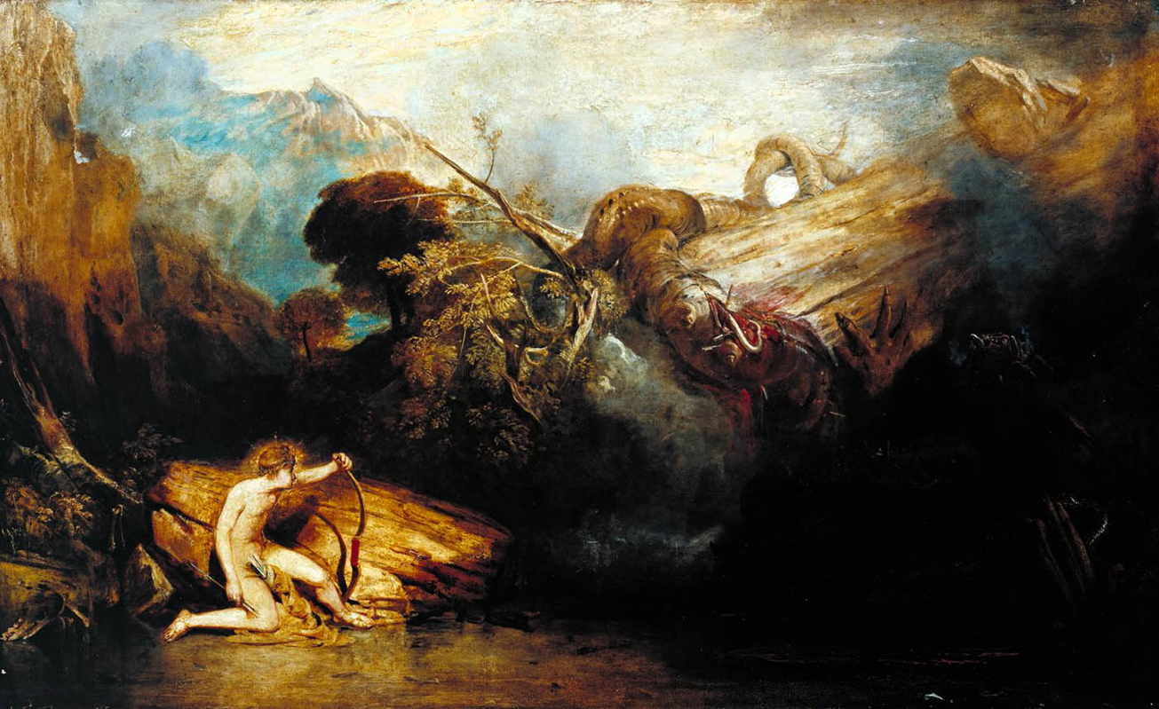 turner apollo python painting