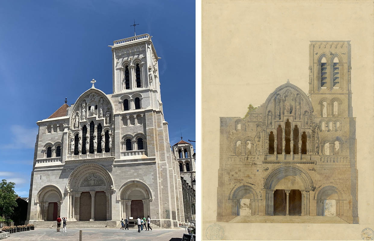 vezelay abbey eugene viollet le duc gothic architecture