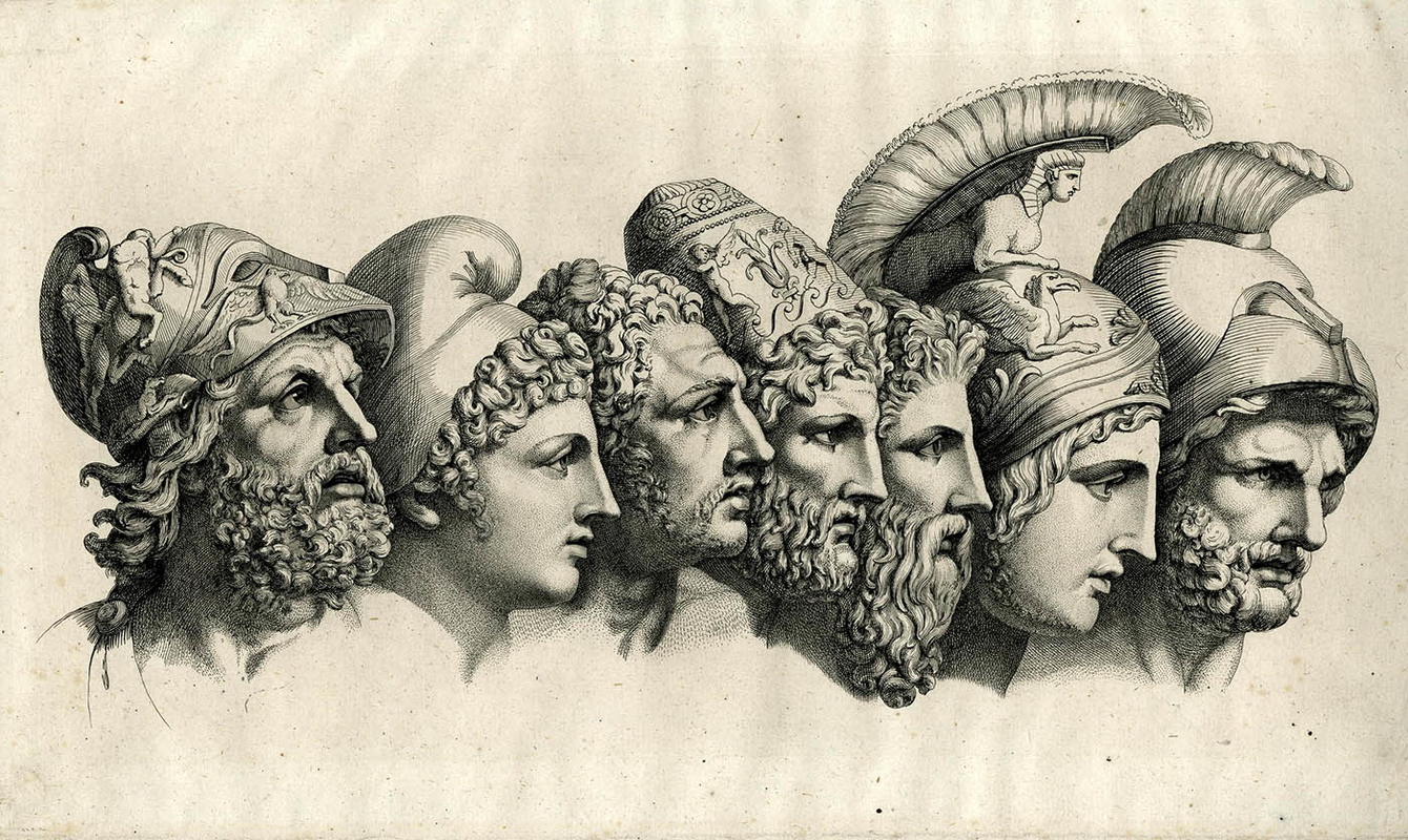 wilhelm tischbein seven heads of heroes