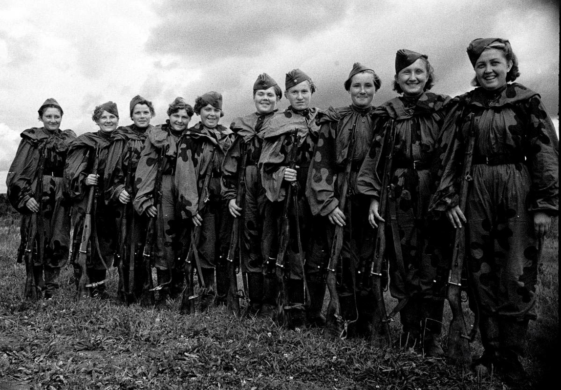 women sniper soviet union red army camouflage