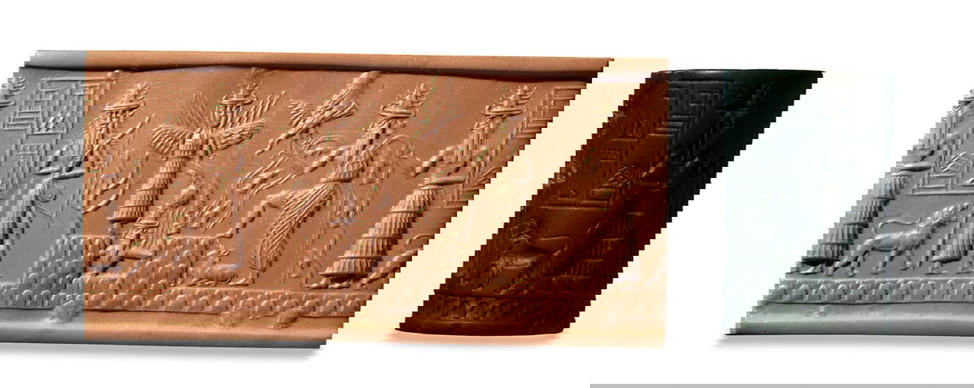 akkadian gods cylinder seal