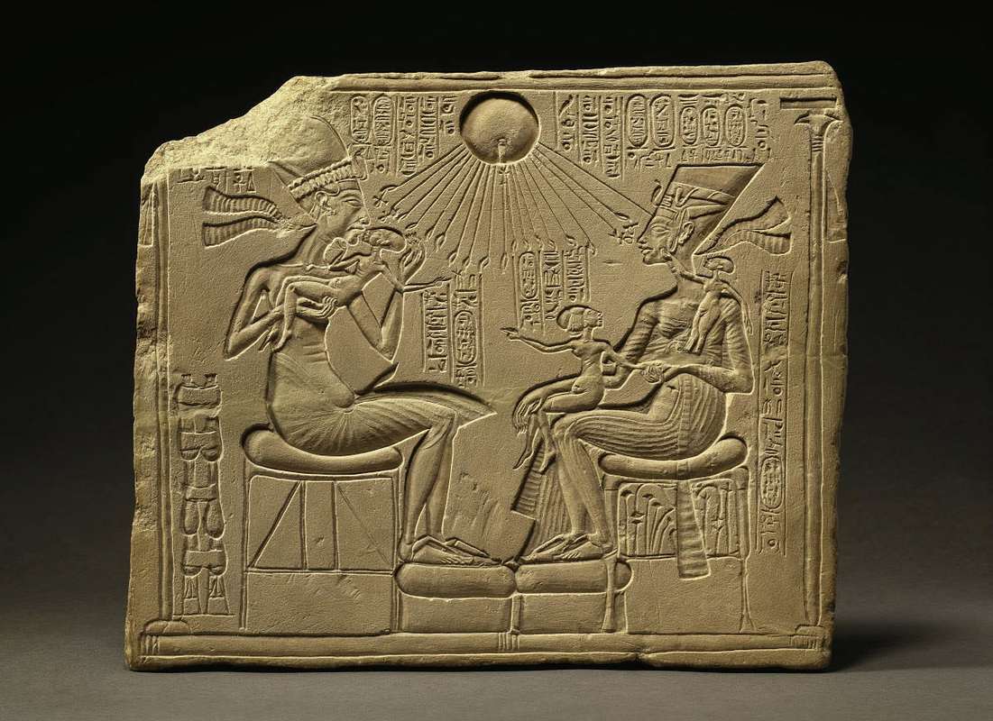 altar akhenaten nefertiti egyptian mythology